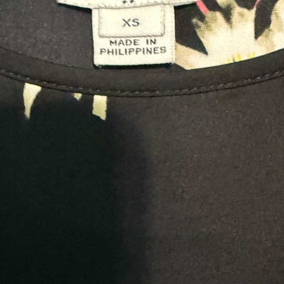 J.Crew Black Floral Spaghetti Strap Midi Slip Dress XS - Picture 5 of 7